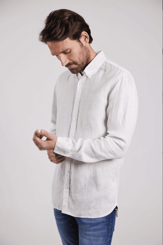 Sebago Linskjorte Hvit