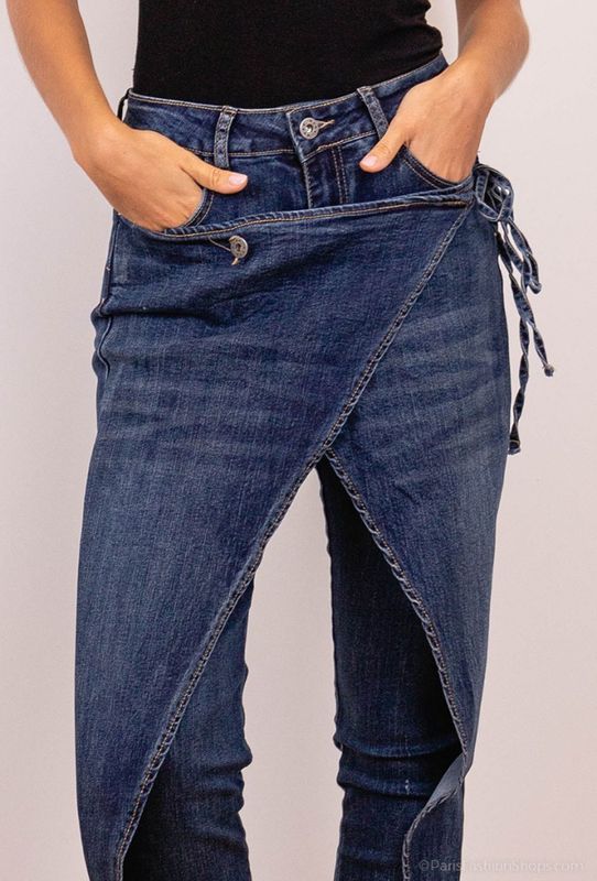 Mozzaar Wrap Denim Jeans