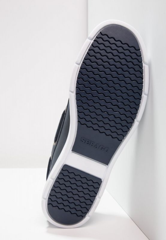 Sebago Litesides Navy Leather Herre