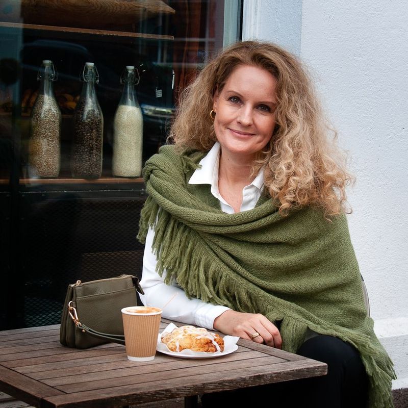 Star Collection Strikket Sjal Olivengrønt