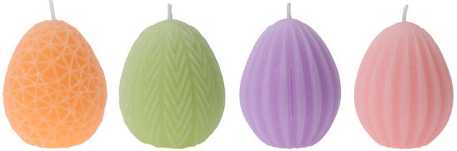 Hovedbilde Stearinlys egg mønstret