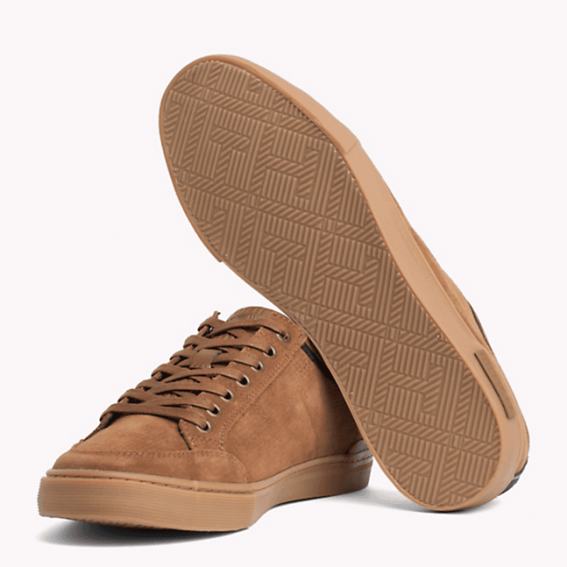 Tommy Hilfiger Core Suede Lace Up Cognac