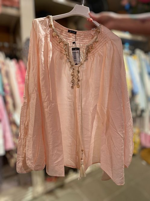 Hovedbilde Qnuz Bohem Bluse Rosa