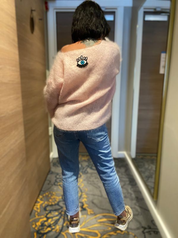 My Eye Kid Mohair Sweater Light Pink