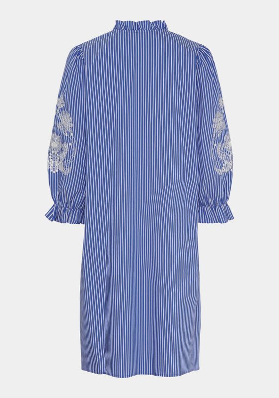 Isay Helia Dress - Skyblue Stripe