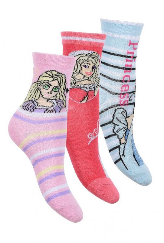 Coraline 3pk Prinsesse Sokker