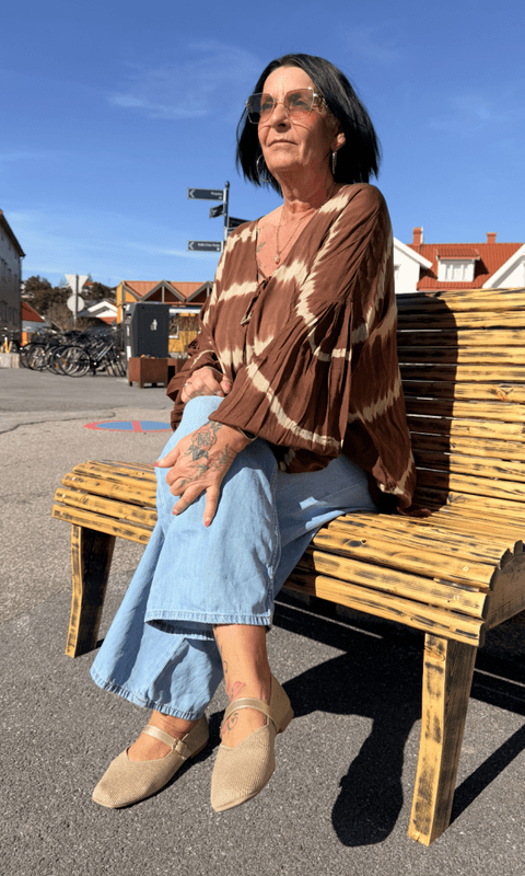 Coconut Milk Moana Oversize Top Brun