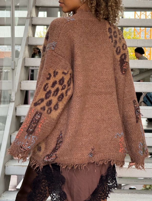 Mille Ripped Boho Cardigan