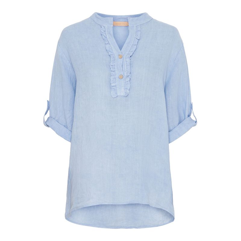 Marta DC Bonnie Linbluse Celeste