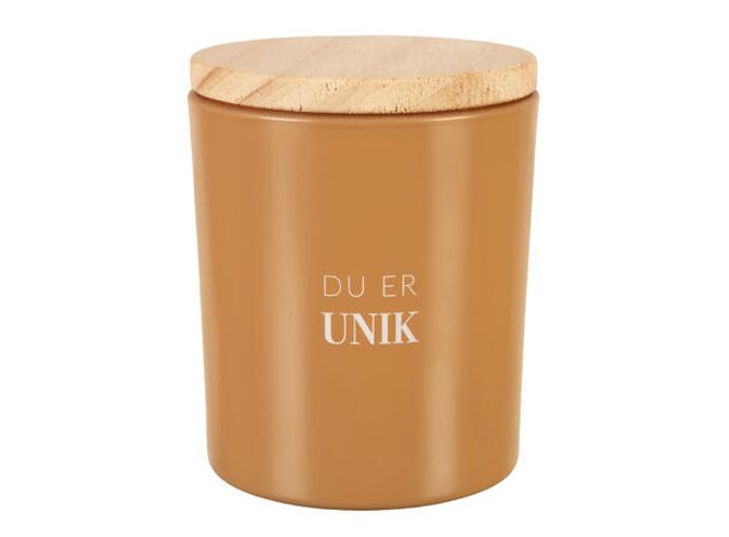 Hovedbilde Duftlys Matt oker 7 x 8,5cm