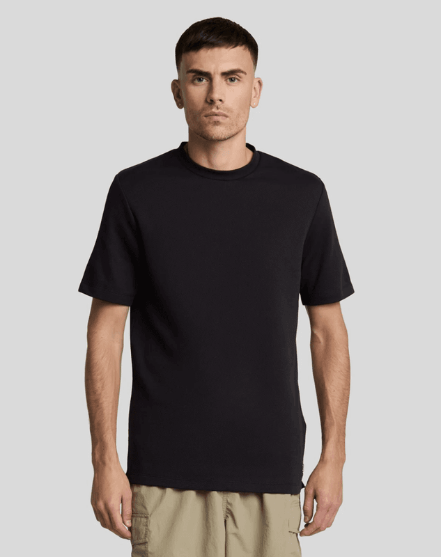 Lyle & Scott Twill Texture Crewneck T-shirt Lacquer