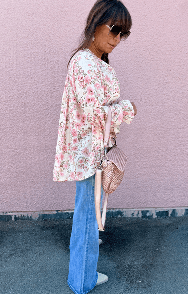 Love Forever Susanne Blouse Offwhite Flower