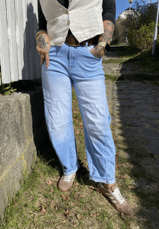 Boho Light Barrel Denim Jeans