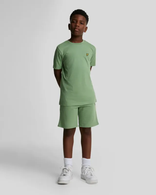 Lyle & Scott Kids Plain T-Shirt Smoke Green