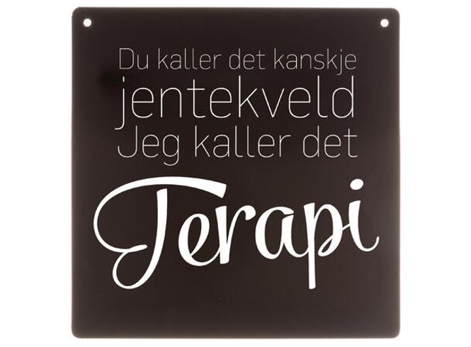 Hovedbilde Skilt firkantet lite Jentekveld...terapi