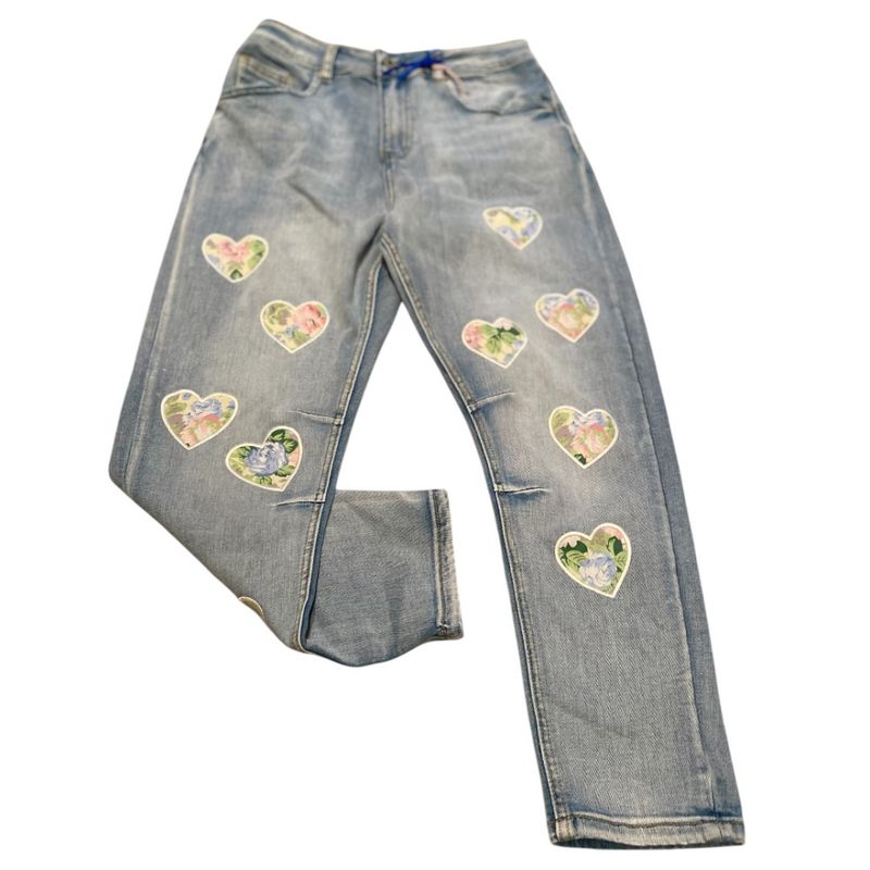 Carla Giannini Flower Heart Jeans