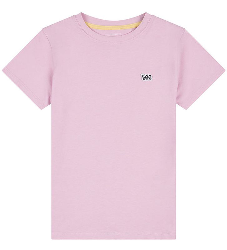 Lee Badge Regular Tee Pink Lavender Jente