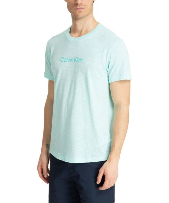 Hovedbilde Calvin Klein Crew Neck Logo Tee Blue Tint