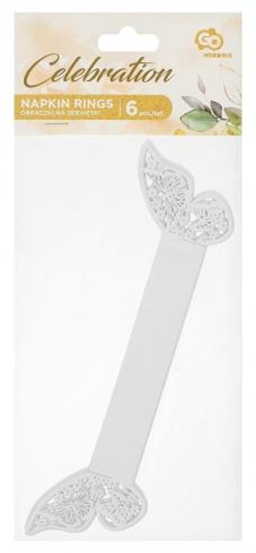 Serviettring Sommerfugl 6 stk