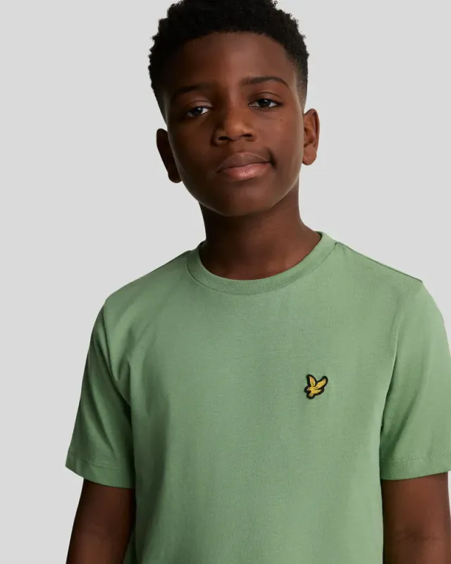 Lyle & Scott Kids Plain T-Shirt Smoke Green