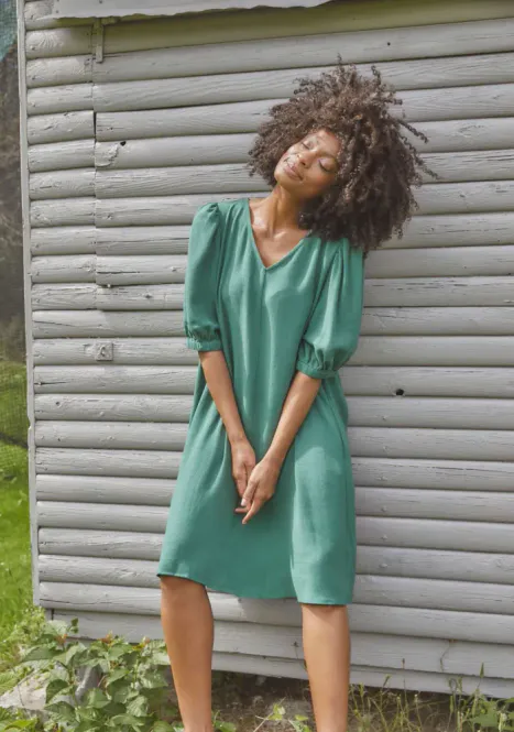 Hovedbilde Isay Pearl V-Neck Dress - Summer Green